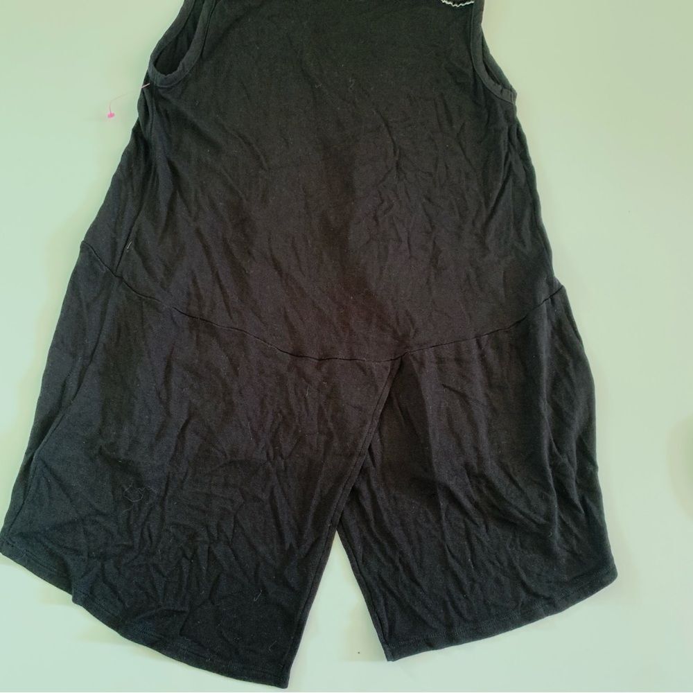 Anthropologie Deletta Shimmering Eve Black Tunic Blouse Size Medium - Picture 8 of 13